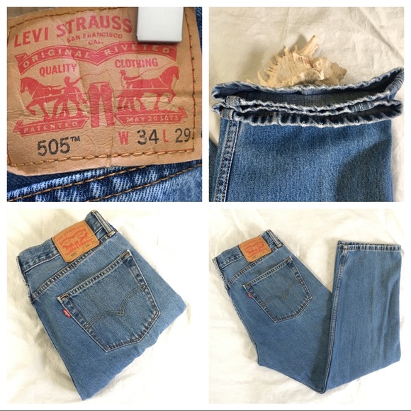 Levi’s 505 Jeans 34x29 EUC - Picture 6 of 8